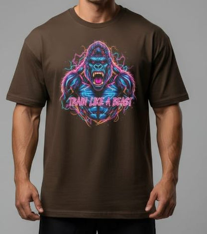 Fityou Train Like Beast oversizes Tee- Lanvender rage