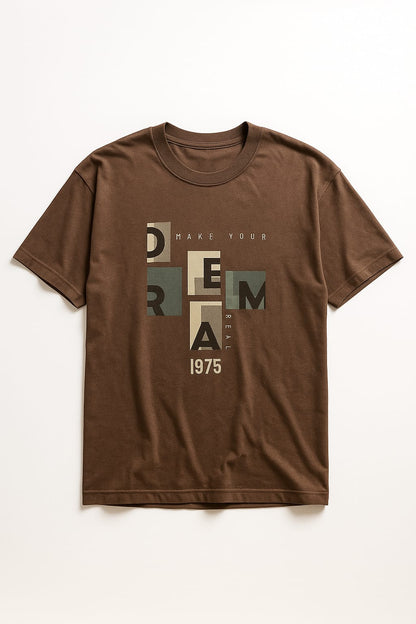 Fityou DREAM Oversized Tee - Brown